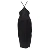 Jean Paul Gaultier Femme Twill Cross Strap Dungaree Dress In Black