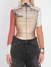 Jean Paul Gaultier Multicolor The Fire Bodysuit In Multi