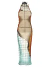 Jean Paul Gaultier Women Printed Tulle The Fire Dress
