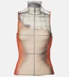 Jean Paul Gaultier Women Printed Tulle The Fire Tank Top In Multi
