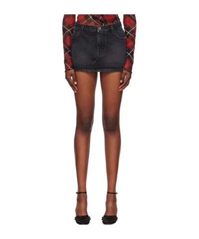 Jean Paul Gaultier Five-pocket Denim Mini Skirt