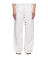 Jean Paul Gaultier Five Pocket Denim Trousers In White