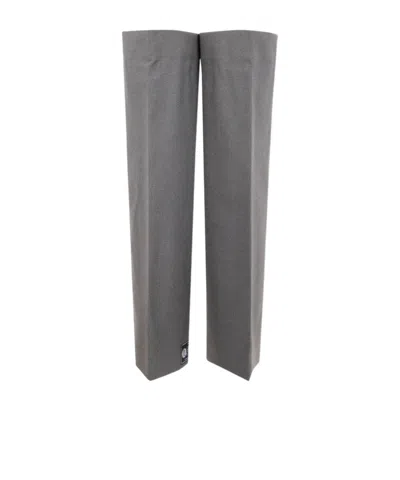 Jean Paul Gaultier Floating Legs Tailored Leg Warmers In Grey