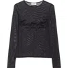 Jean Paul Gaultier Woman Black Tops In Black