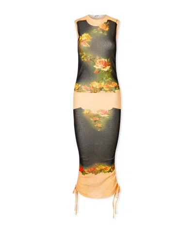 JEAN PAUL GAULTIER FLORAL PRINT DRESS