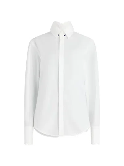 Jean Paul Gaultier Folded Cuff Shirt In White