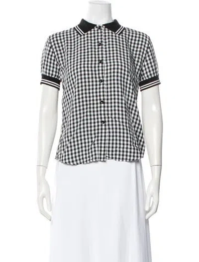 Pre-owned Jean Paul Gaultier For Sept Premières Plaid Print Polo In Multi