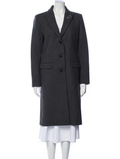 Pre-owned Jean Paul Gaultier For Sept Premières Wool Coat In Gray