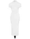 Jean Paul Gaultier Stretch-jersey Fringed Maxi Dress In White