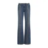 Jean Paul Gaultier Front Zip Trousers Featuring Pockets In Blue