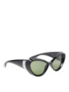 Jean Paul Gaultier Cat-eye Frame Sunglasses In Black