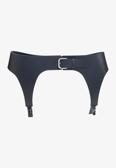 Jean Paul Gaultier Garter Belt In Blue