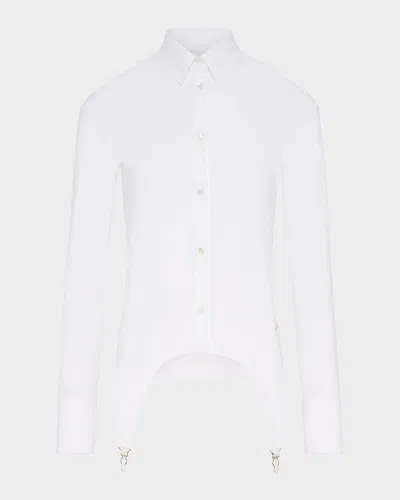 JEAN PAUL GAULTIER GARTER BUTTON-DOWN SHIRT