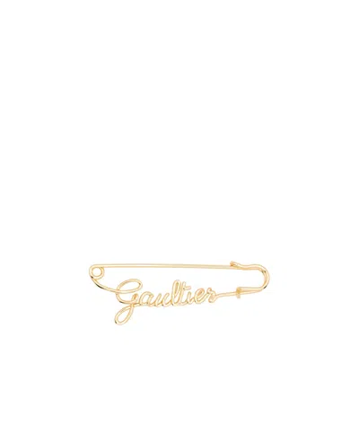 Jean Paul Gaultier Gaultier Brooch In Yellow