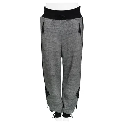 Pre-owned Jean Paul Gaultier Gaultier Grey Sweatpants With Embroidery 2010 In Gray