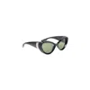 Jean Paul Gaultier Cat-eye Frame Sunglasses In Black