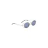 Jean Paul Gaultier Round Frame Sunglasses With Side Cut-out Detail In Blue