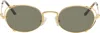 Jean Paul Gaultier Gold 'the 55-3175' Sunglasses In 92 Gold