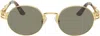 Jean Paul Gaultier Gold 'the 56-6106' Sunglasses In 92 Gold