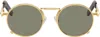 Jean Paul Gaultier Gold 'the 56-8171' Sunglasses In 92 Gold