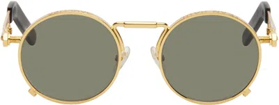 Jean Paul Gaultier Gold 'the 56-8171' Sunglasses In 92 Gold