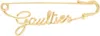 Jean Paul Gaultier Gold 'the Gaultier' Brooch In 92-gold