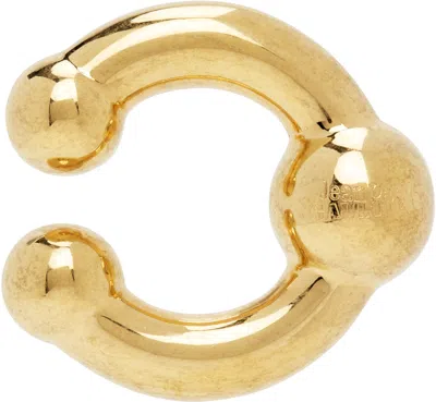 Jean Paul Gaultier Gold 'the Piercing' Ear Cuff In 92 Gold