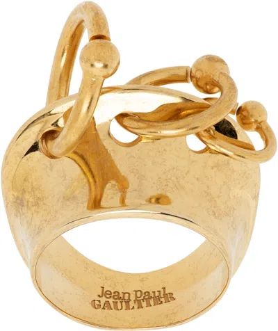 Jean Paul Gaultier Gold 'the Piercing' Ring In 92 Gold