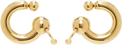 Jean Paul Gaultier Gold 'the Ring' Earrings