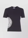 Jean Paul Gaultier Graphic Print Crew Neck Short Sleeve Top In Black