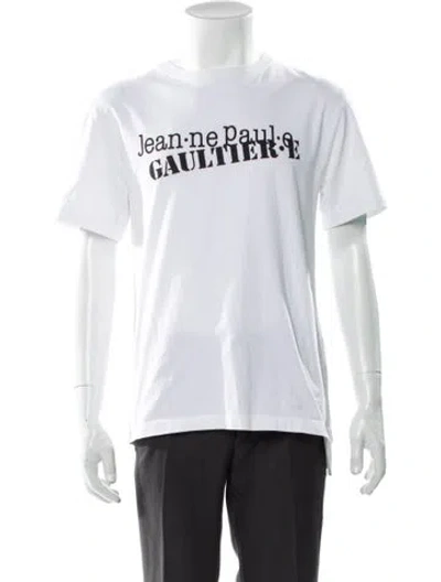 Pre-owned Jean Paul Gaultier Graphic Print Crew Neck T-shirt In Blue