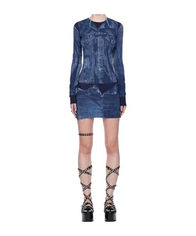 Jean Paul Gaultier Graphic Print Dress