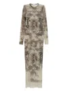 JEAN PAUL GAULTIER GRAPHIC-PRINT MAXI DRESS