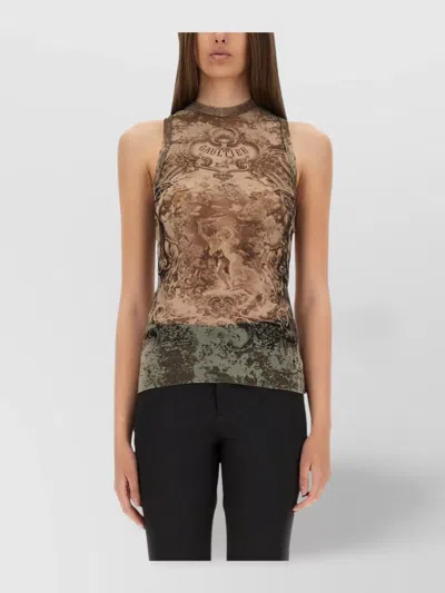 Jean Paul Gaultier Graphic Print Racerback Tank Top