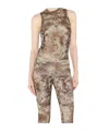 Jean Paul Gaultier Graphic-print Sleeveless Top In Neutral