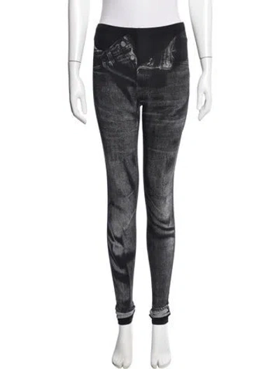 Pre-owned Jean Paul Gaultier Graphic Print Sweatpants W/ Tags In Black