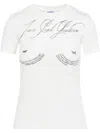 Jean Paul Gaultier Logo-lettering Cotton T-shirt In White