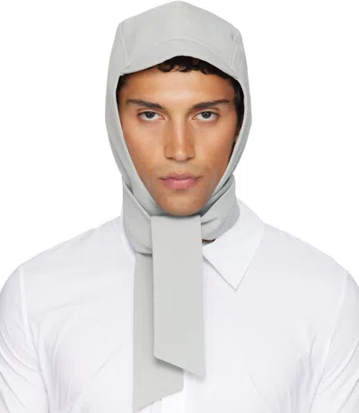 Jean Paul Gaultier Gray Long Panel Hood