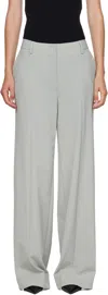 Jean Paul Gaultier Gray Tailoring Undershoe Straps Trousers