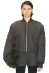 Jean Paul Gaultier Hidden Hood Detail Bomber Jacket In Brown