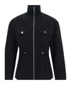 Jean Paul Gaultier The Slit Denim Puffer Jackets Blue In Blue