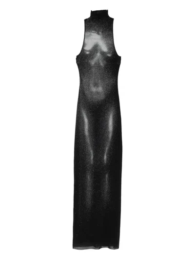 JEAN PAUL GAULTIER HIGH-NECK BODY-PRINT DRESS