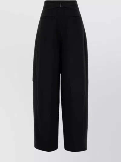 Jean Paul Gaultier High Waist Wide Leg Trousers With Seam Detailing