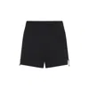 Jean Paul Gaultier High-waisted Black Bermuda Shorts In Black