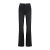 Jean Paul Gaultier Jeans With Padded Inlays And Lace-up In Black