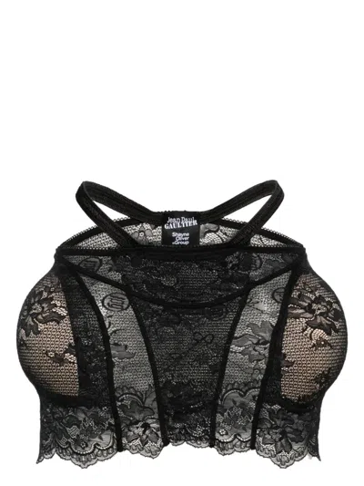 Jean Paul Gaultier X Shayne Oliver Lace Shapewear Skirt In Black