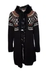 Jean Paul Gaultier Hooded Cardigan In Multi