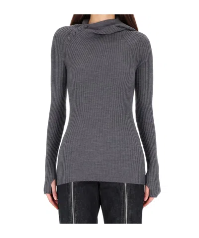 JEAN PAUL GAULTIER JEAN PAUL GAULTIER RIBBED HOODED JUMPER