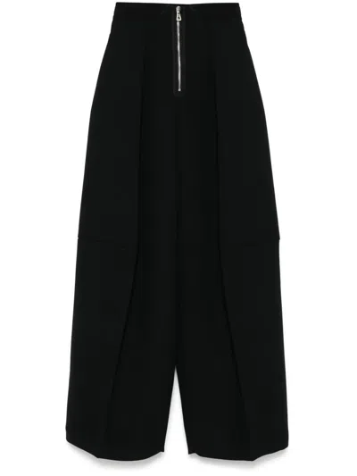 JEAN PAUL GAULTIER WIDE-LEG CREPE TROUSERS - WOMEN'S - POLYESTER/COTTON