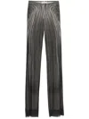 Jean Paul Gaultier Spiral-print Trousers In Schwarz